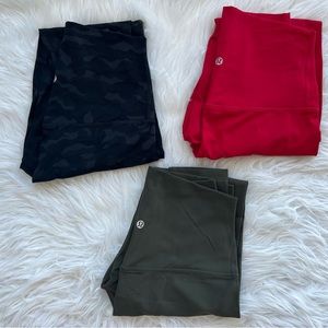 NWOT Lululemon Align leggings sz 6 camo (no dark red, no dark olive)